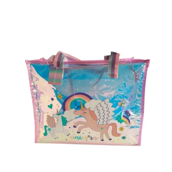Nessiworld Dream Vest Şeffaf Hologram Unicorn Büyük Omuz Çantası