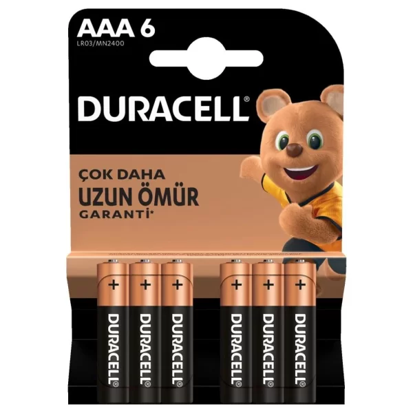 Nessiworld Duracell 6Lı AAA İnce Kalem Pil