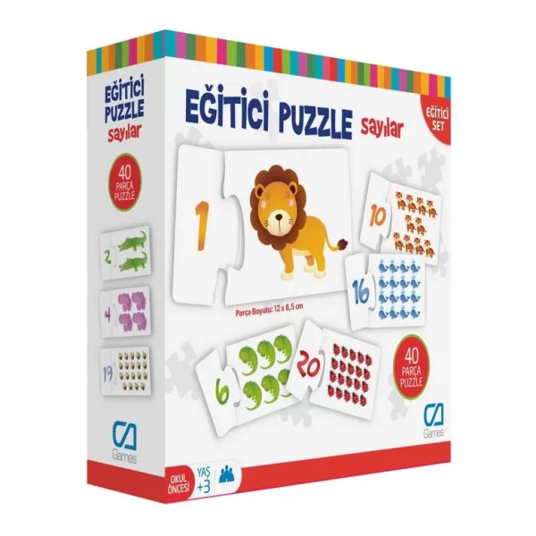 Nessiworld Games Eğitici Puzzle Sayılar 40 Parça 5031