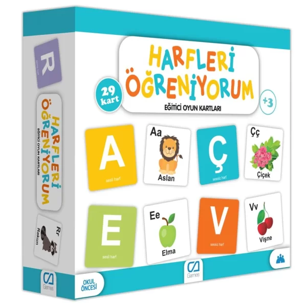 Nessiworld  Games Harfleri Öğreniyorum Eğitici Oyun Kartları 29 Kart 5042
