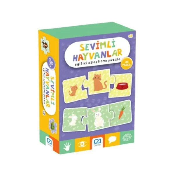 Nessiworld Games Sevimli Hayvanlar Eğitici Eşleştirme Puzzle 36 Parça 5128