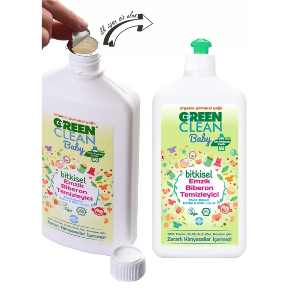 Nessiworld Green Clean Baby Bitkisel Emzik Biberon Temizleyici 500 ml