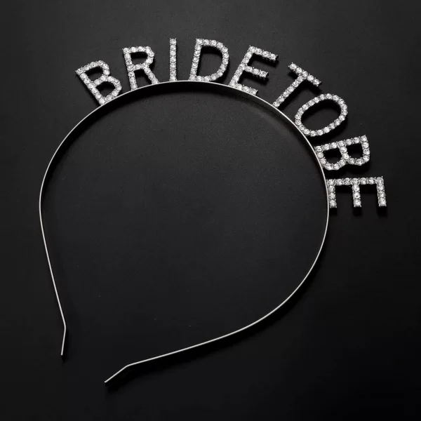 Nessiworld Gümüş Kaplama Kristal Taşlı Bride To Be Gelin Tacı 16x17 cm