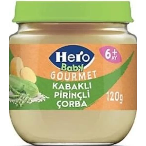 Nessiworld Hero Baby Gourmet Kabaklı Pirinçli Kavanoz Mama 120 Gr