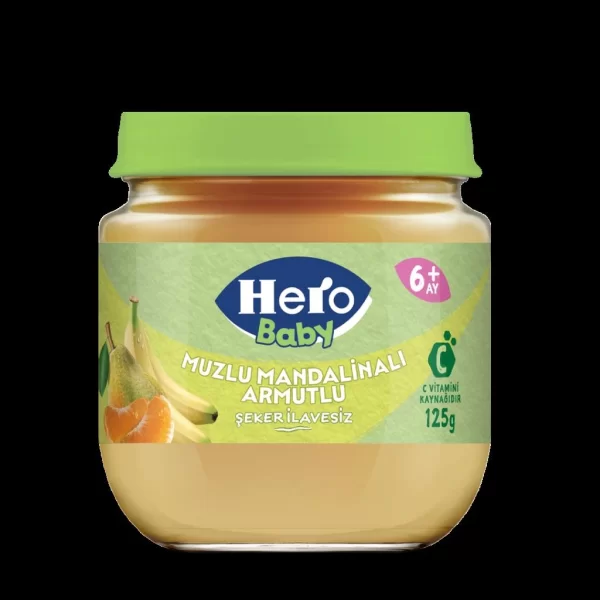 Nessiworld Hero Baby Muzlu Mandalinalı Armutlu Kavanoz Mama 125 Gr
