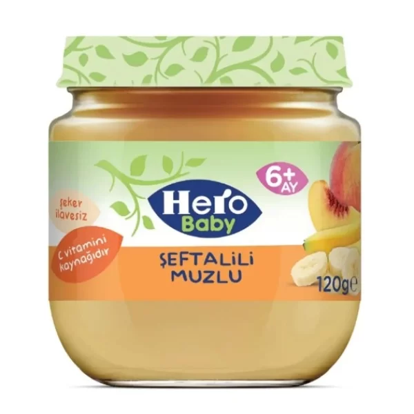 Nessiworld Hero Baby Şeftalili Muzlu Kavanoz Mama 120 Gr