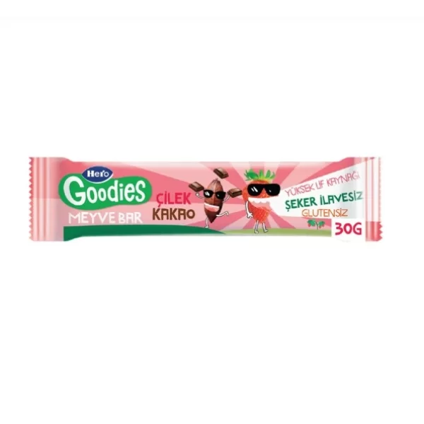 Nessiworld Hero Goodies Çilek Kakao Meyve Bar 30 Gr