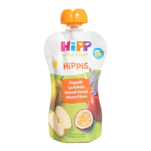 Nessiworld Hipp Organik Çarkıfelek Meyveli Karışık Meyve Püresi 100 Gr