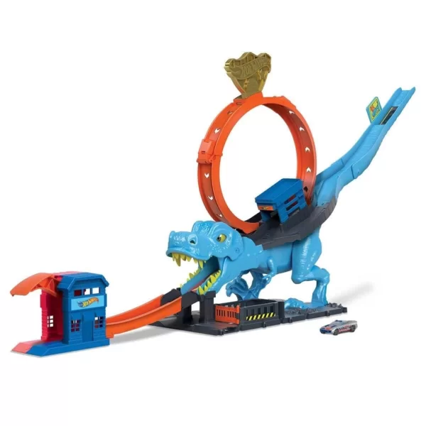 Nessiworld Hot Wheels City T-Rex Loop Ve Akrobasi Oyun Seti HKX42