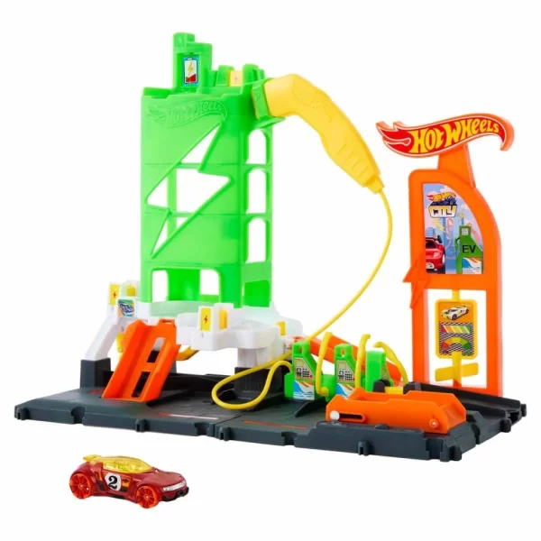 NessiWorld Hot Wheels Elektrikli Araç Şarj İstasyonu Oyun Seti HTN79