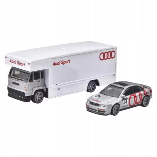 Nessiworld Hot Wheels Premium Team Transport Audi S4 Quattro & Fleet Flyer