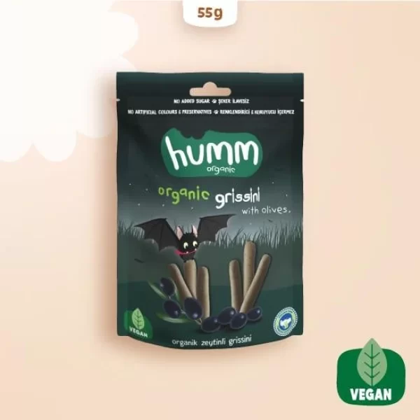 Nessiworld Humm Organik Vegan Zeytinli Grissini 55 Gr