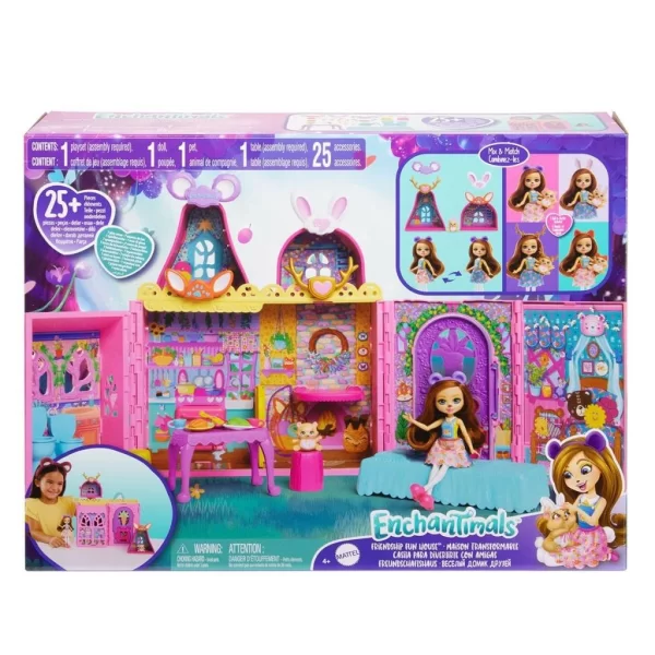 Nessiworld HXL53 Enchantimals Ana Karakter Bebekler Evi