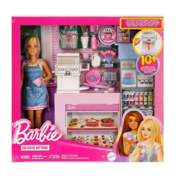 Nessiworld HXN94 Barbie Kahve Dükkanı Oyun Seti