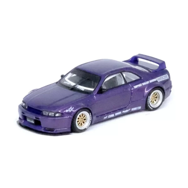 Nessiworld Inno 1/64 Nissan Skyline GT-R (R33) PANDEM ROCKET BUNNY Purple