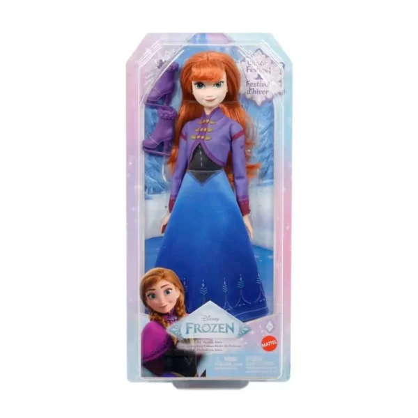 Nessiworld  JBG54 Disney Karlar Ülkesi Buz Pateni Temalı Anna Bebek