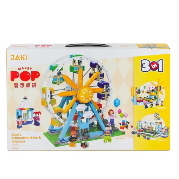 Nessiworld JK2180 Jaki Sissinin Eğlence Parkı 3IN1 Blok Seti -Vagon life