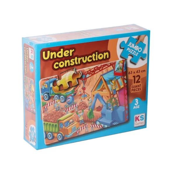 NessiWorld JP 314004 Under Construction Jumbo Puzzle 12 Parça