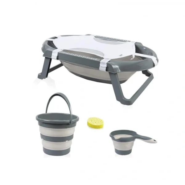 NessiWorld Katlanır Banyo 5Li Küvet Seti 596 Antrasit