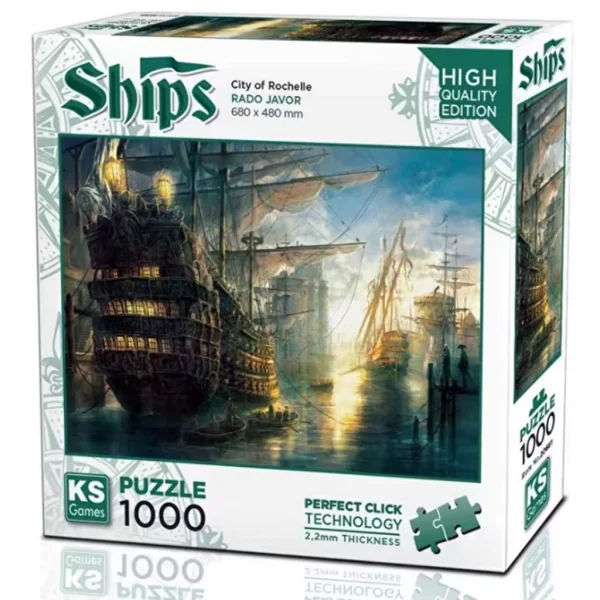 Nessiworld Ks Games City of Rochelle Puzzle 1000 Parça 20681