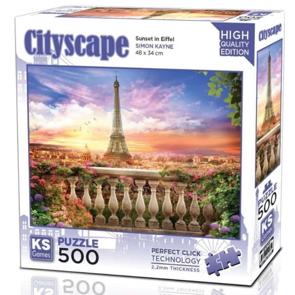 Nessiworld KS Games Sunset in Eiffel Puzzle 500 Parça 20066