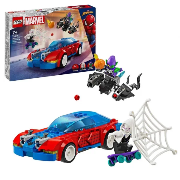 Nessiworld  LEGO Super Heroes Örümcek Adam Yarış Arabası ve Venom Green Goblin 76279