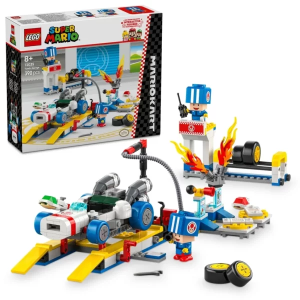 Nessiworld LEGO Super Mario: Mario Kart Toad’un Garajı, Nintendo Karakter Hediyesi 72035