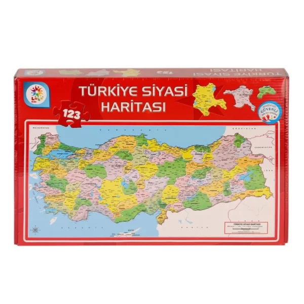 Nessiworld LSH002 Siyasi Harita Puzzle -Laçokids