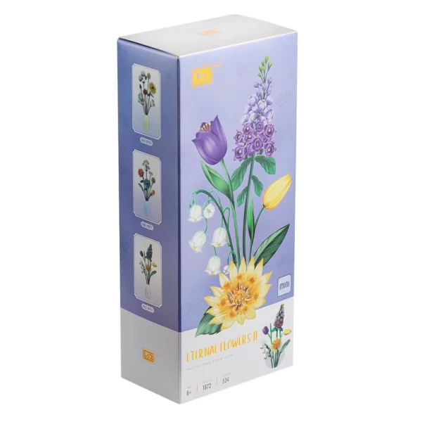 Nessiworld LZ1672 LOZ Çiçek Blok Seti 534 Parça-Vagon life