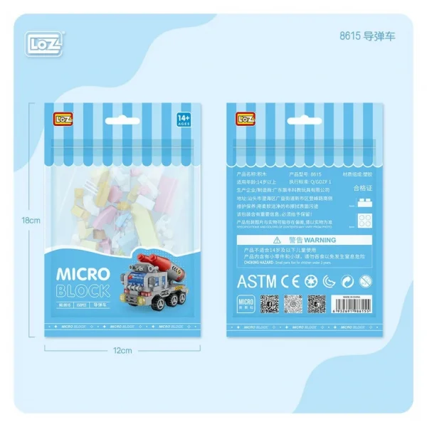 Nessiworld LZ8615 LOZ Araba Blok Seti Mini Poşet 150 Parça -Vagon life