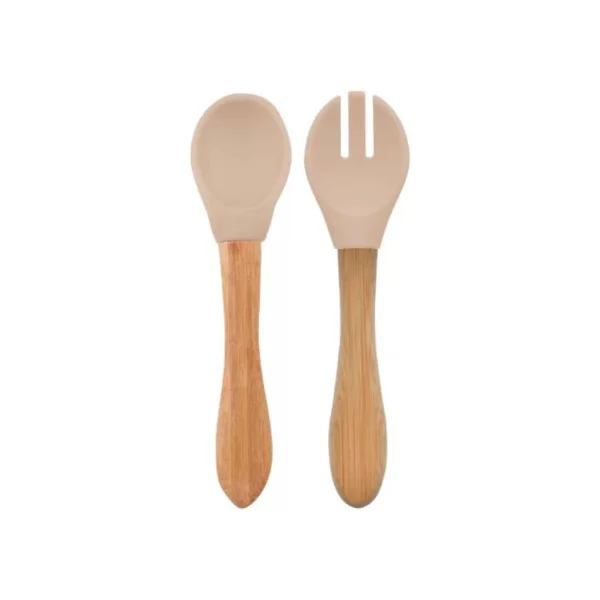 Nessiworld   Mama Kaşığı ve Çatal Seti Bubble Beige