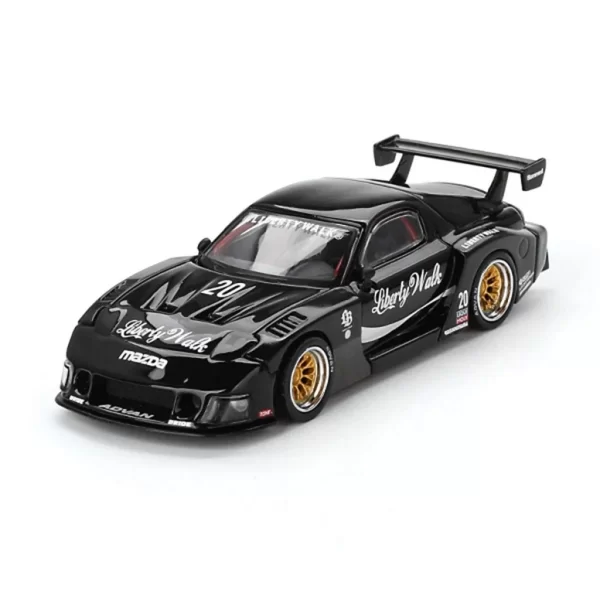 Nessiworld Mini GT 1/64 MAZDA RX-7 LB-Super Liberty Walk Black Blister Paket