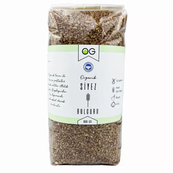 Nessiworld OG Natural Organik Pilavlık Siyez Bulguru 800 Gr 8+ Ay