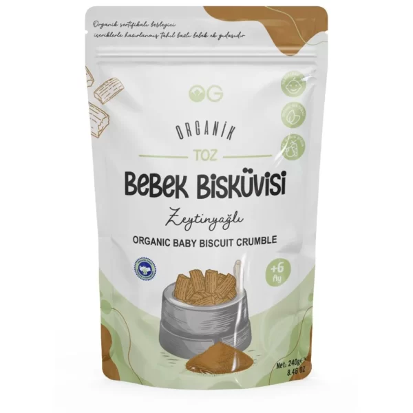 Nessiworld OG Natural Organik Toz Bebek Bisküvisi 240 Gr 6+ Ay