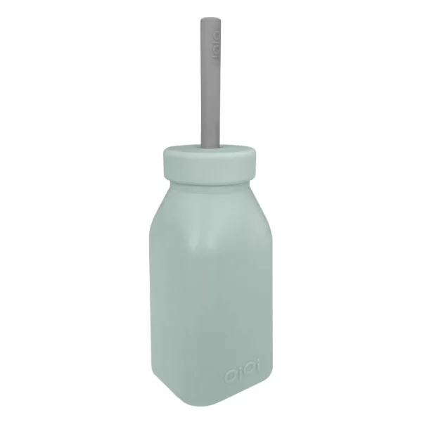 Nessiworld Oioi Şişe + Pipet 200ml River Green / Powder Grey