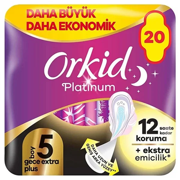 Nessiworld Orkid Ultra Platinum Gece Ekstre Plus Ped 20Li