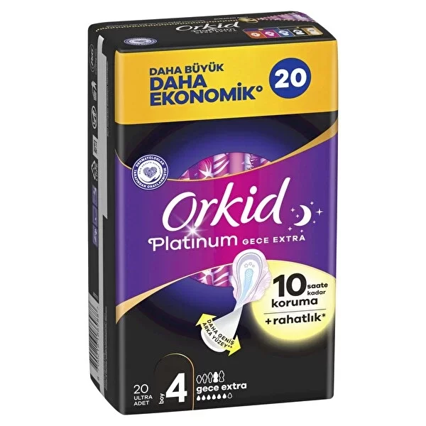 Nessiworld Orkid Ultra Platinum Gece Extra Ped 20Li