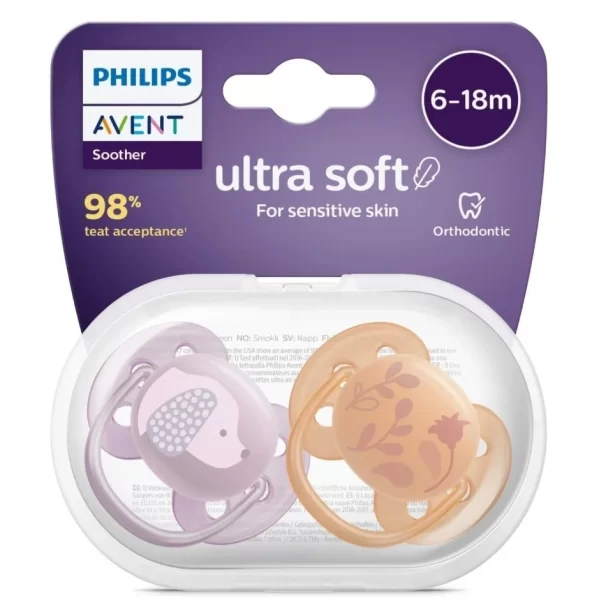 Nessiworld Philips Avent Ultra Yumuşak Emzik 6-18 Ay Kız