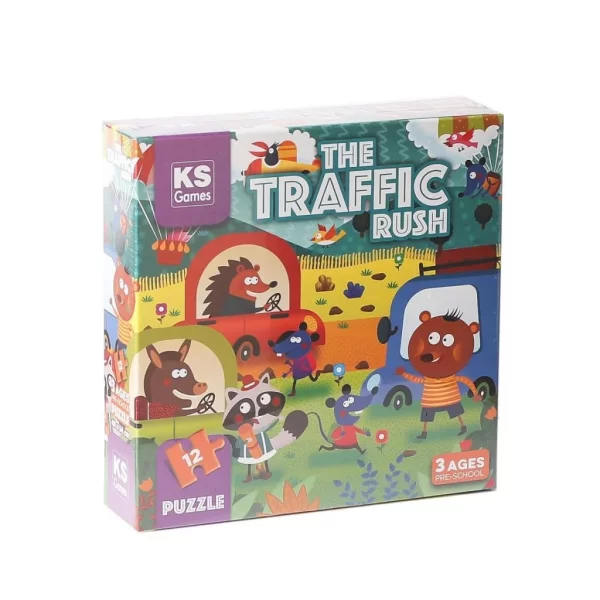 Nessiworld   PRS 32702 The Traffic Rush Pre School Puzzle 12 Parça