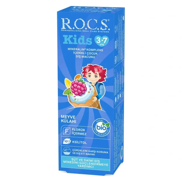 Nessiworld R.O.C.S.Kids Diş Macunu 3-7 Yaş 35 ml Meyve Külahı