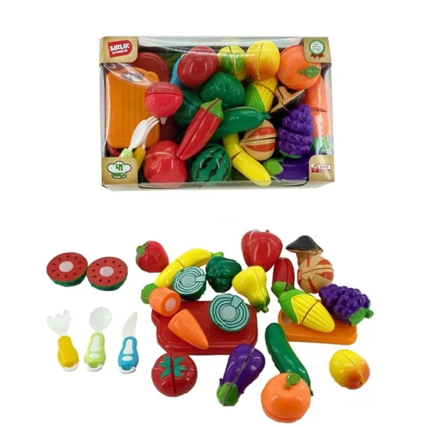Nessiworld URT007-KUTU-3 41 PCS KESİLEBİLEN MEYVE SEBZE MANAV