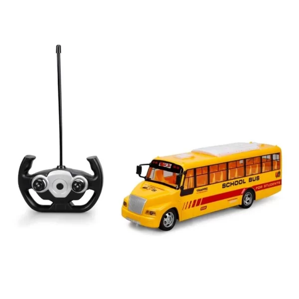 Nessiworld  Uzaktan Kumandalı Işıklı Okul Otobüsü 32,5 cm