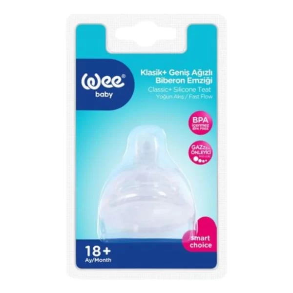 Nessiworld Wee Baby Geniş Ağızlı Biberon Emziği Yoğun Akış No:3 854