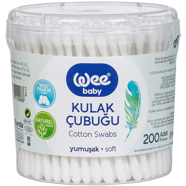 Nessiworld Wee Baby Kulak Temizleme Çubuğu (200 Adet) 906