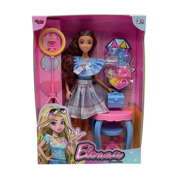 Nessiworld WG66956 -Vardem Kutulu Güzellik Masalı Çantalı Bebek Set 11,5 inç