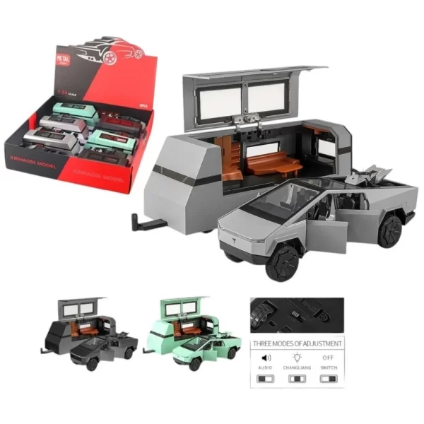 Nessiworld XHD-B3230-Vardem Çek Bırak Işıklı ve Sesli Truck Model Karavan 1:32