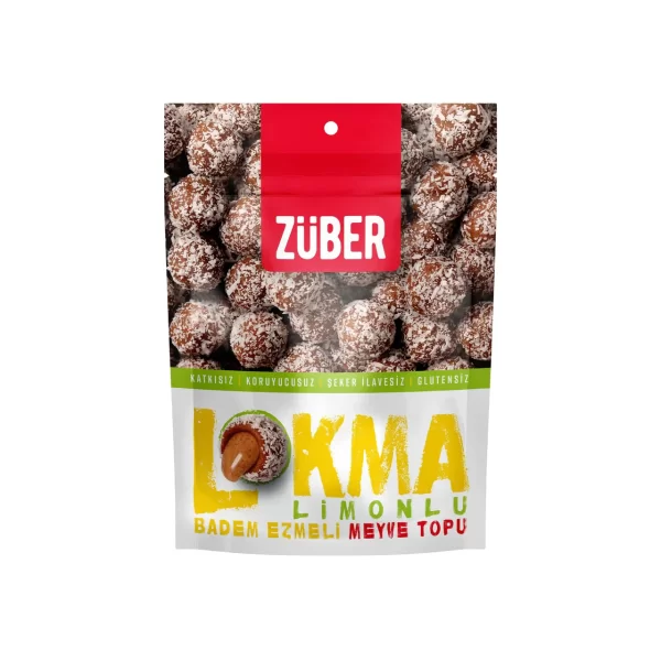 Nessiworld Züber Lokma Meyve Topu 96 Gr Limonlu Badem Ezmeli