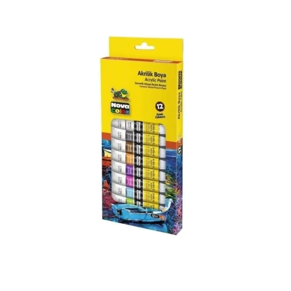 Nova Color Akrilik Boya Tüp 12Ml 12Li