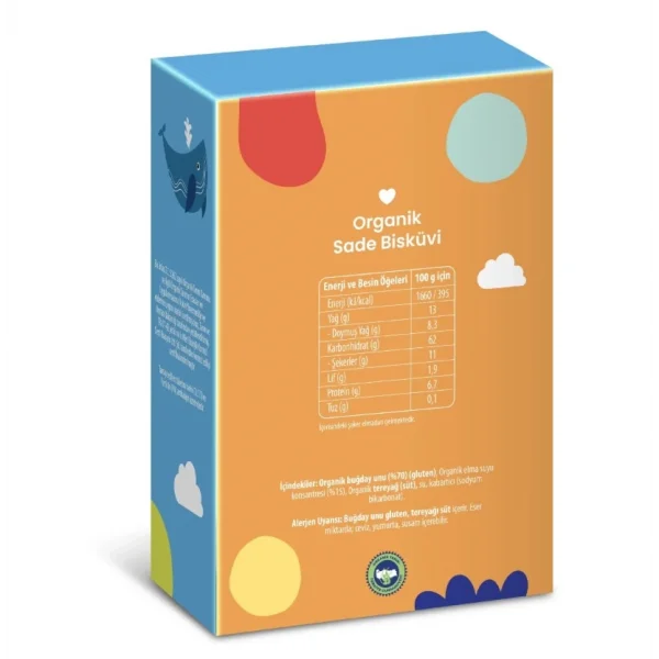 Organik Sade Bisküvi 50gr