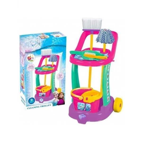 Orjinal Lisanslı Frozen Temizlik Arabası